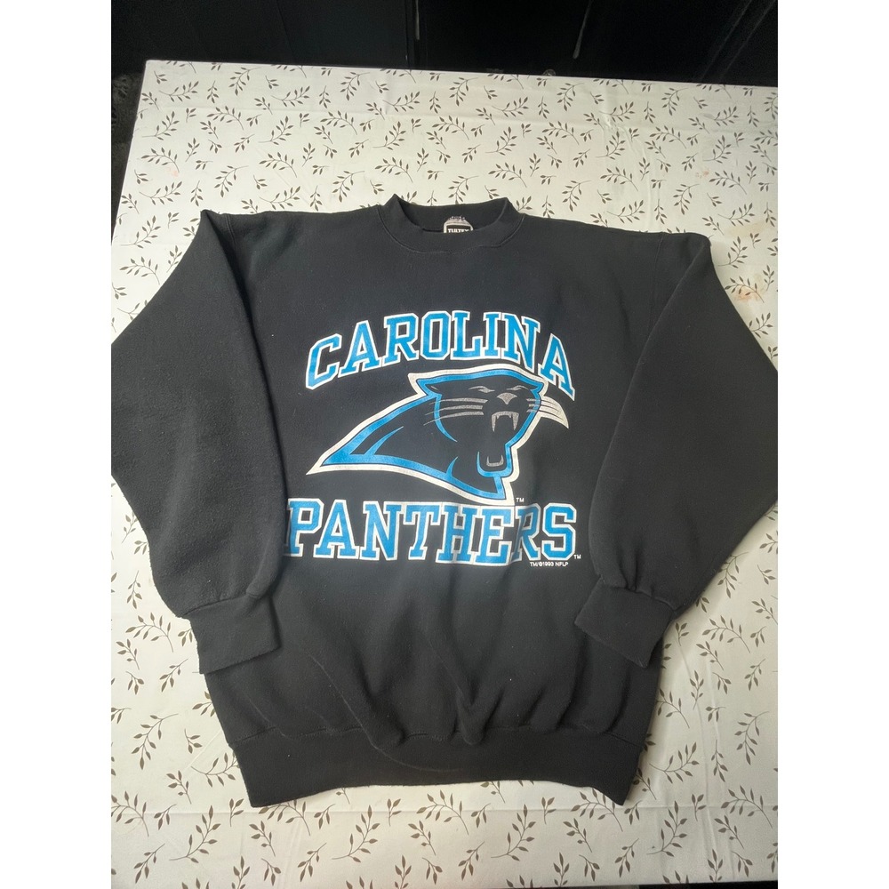 Vintage 1993 Carolina Panthers Tultex Superweight Sweatshirt XL Black NFL USA